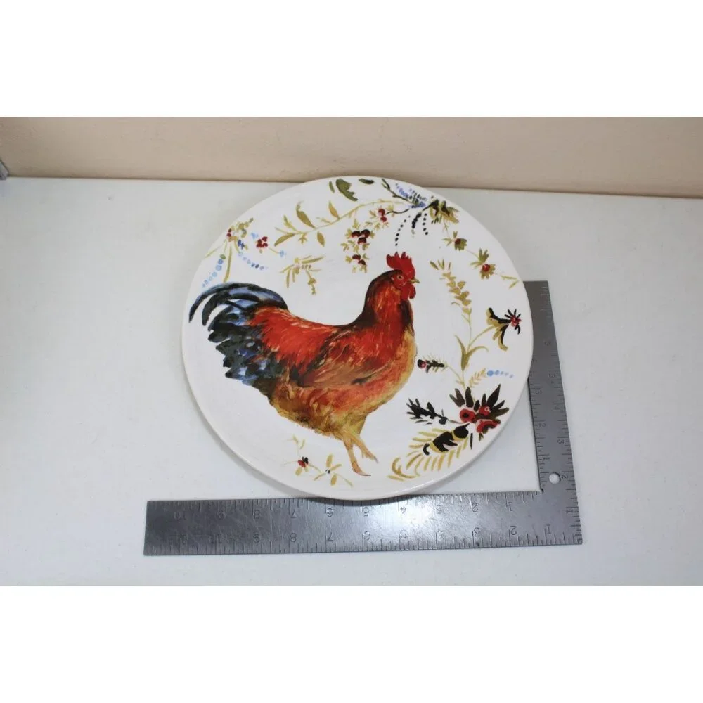 Williams Sonoma Rooster Dinner Plate Marc Lacaze 92584